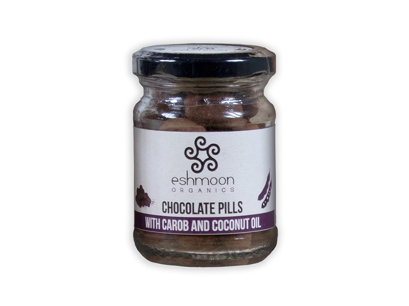 Chocolate Pills with Carob and Coconut Oil 100g Minbaladeh.world