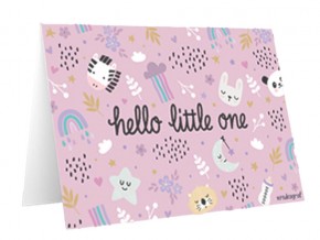 Greeting Card - Hello Little One, Girl